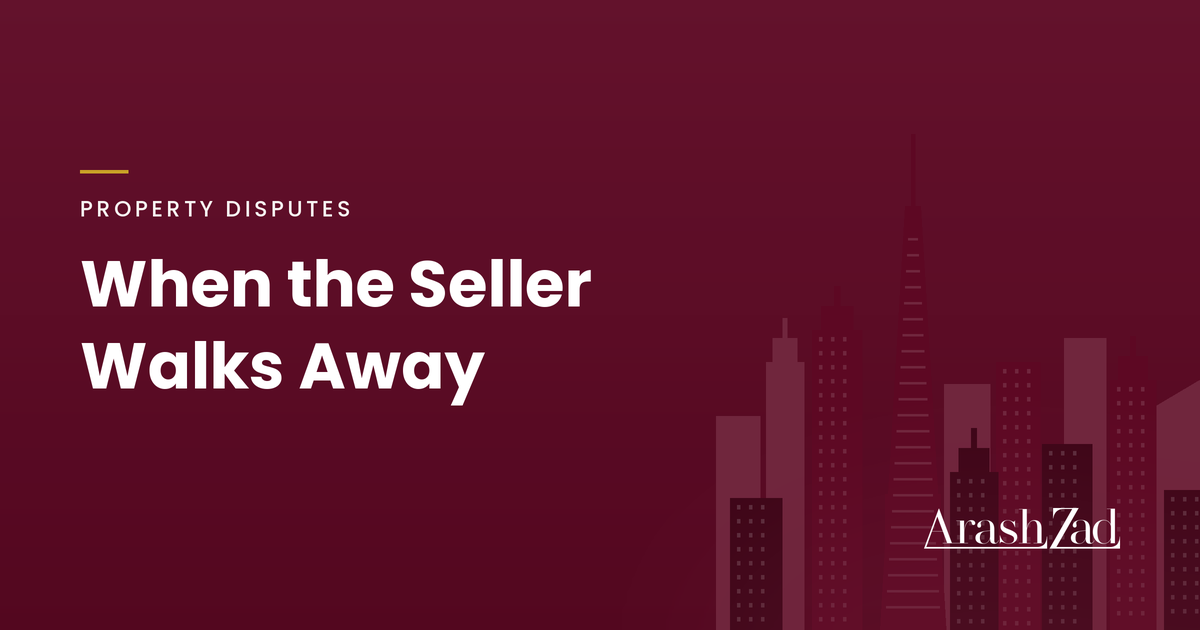 Seller Backed Out After the MOU in Dubai: What the Buyer Can Do