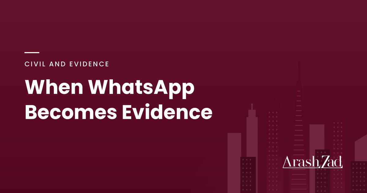 Are WhatsApp Messages Admissible in UAE Courts